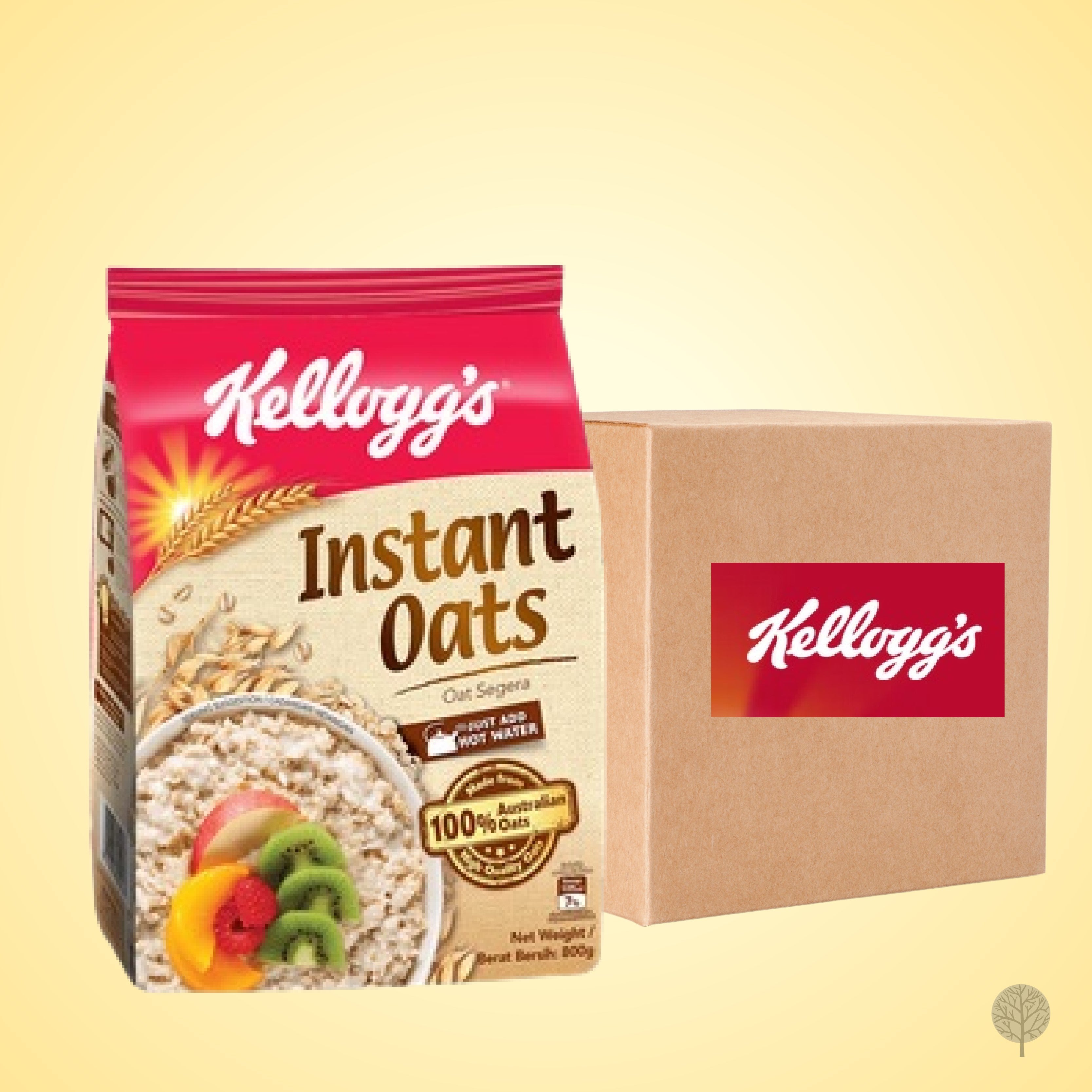 KELLOGG'S CEREAL INSTANT OATS 12 X 800G 800G X 12 PKT
