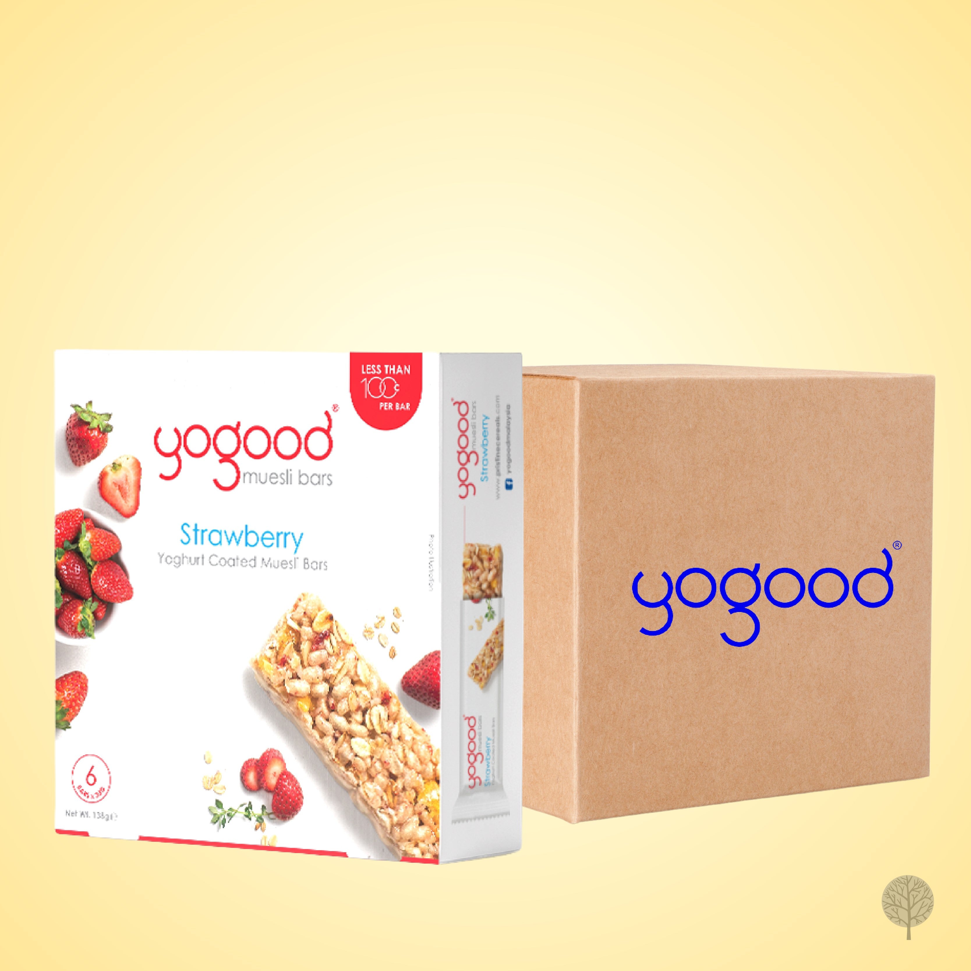 YOGOOD ENERGY BAR MUESLI BAR (STRAWBERRY) MUESLI BAR 23G X 60