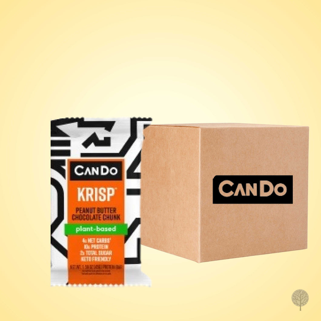 CANDO - CHOCOLATES - KETO KRISP - PEANUT BUTTER CHOCOLATE CHUNK - 51G X 12 BOX