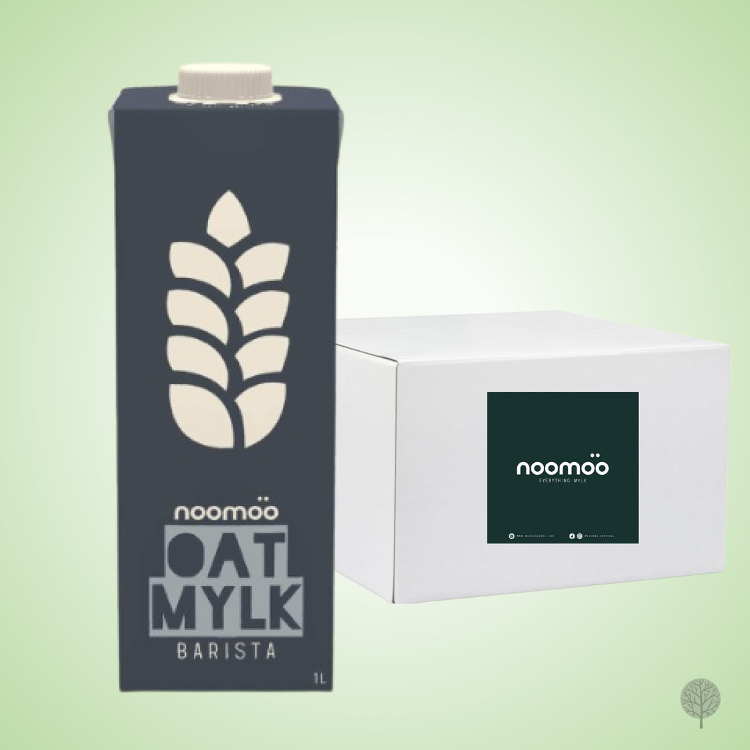 NOOMOO - NON-DAIRY MILK - OAT MILK - OAT MYLK BARISTA (GUM-FREE Plant-Based Dairy Alternative from Singapore) - 1L X 12 PKT