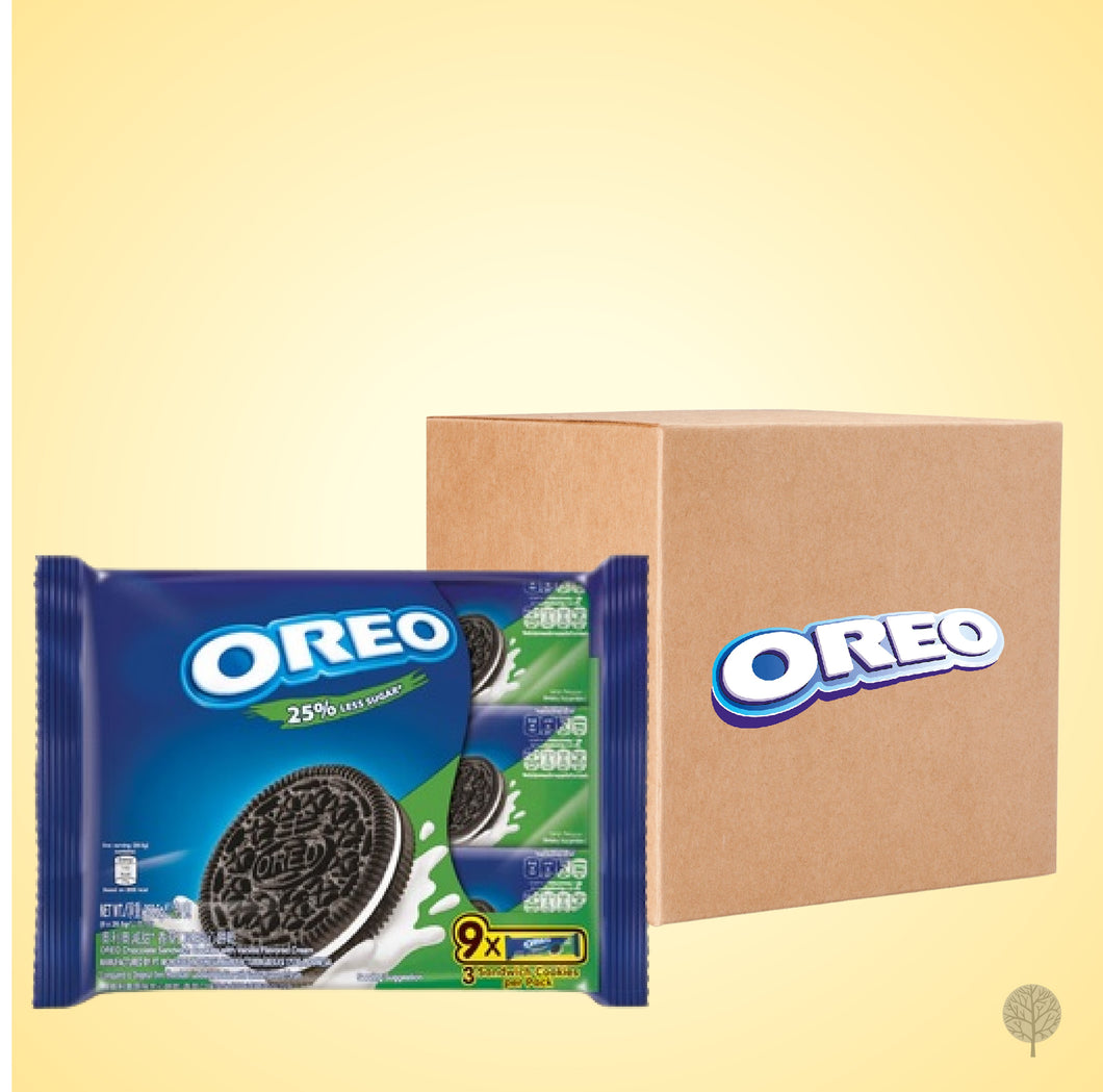 OREO - BISCUITS - COOKIES - MIDLY SWEET (25% LESS SWEET) - 248.4G X 12 PKT
