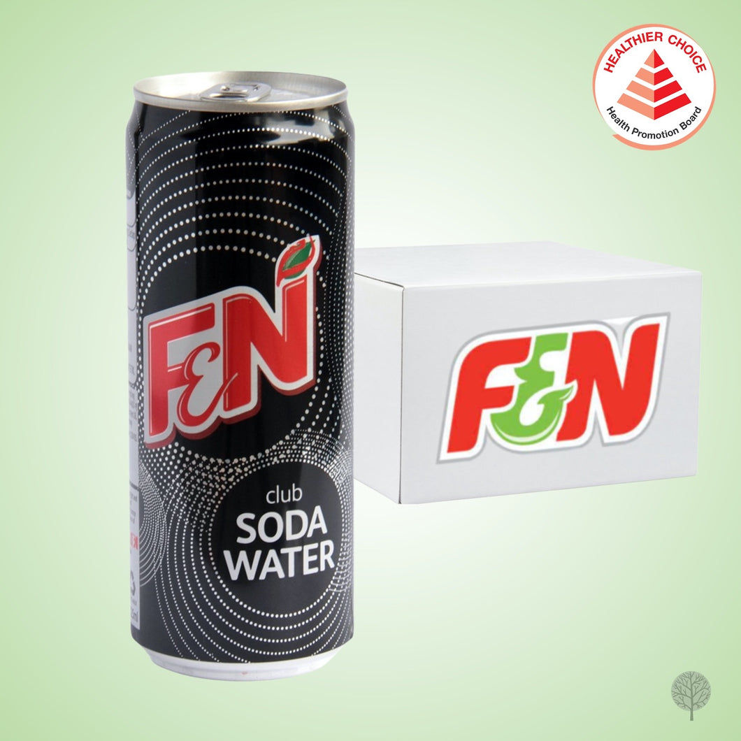 F&N Club Soda Water - 325ml x 24 cans Carton