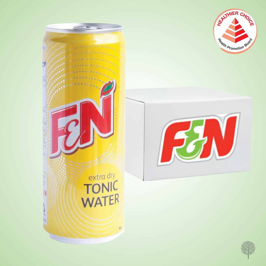 F&N Extra Dry Tonic Water - 325ml x 24 cans Carton