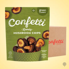 Load image into Gallery viewer, Confetti Mushroom Chips - Green Curry - 70g x 24 pkts Carton