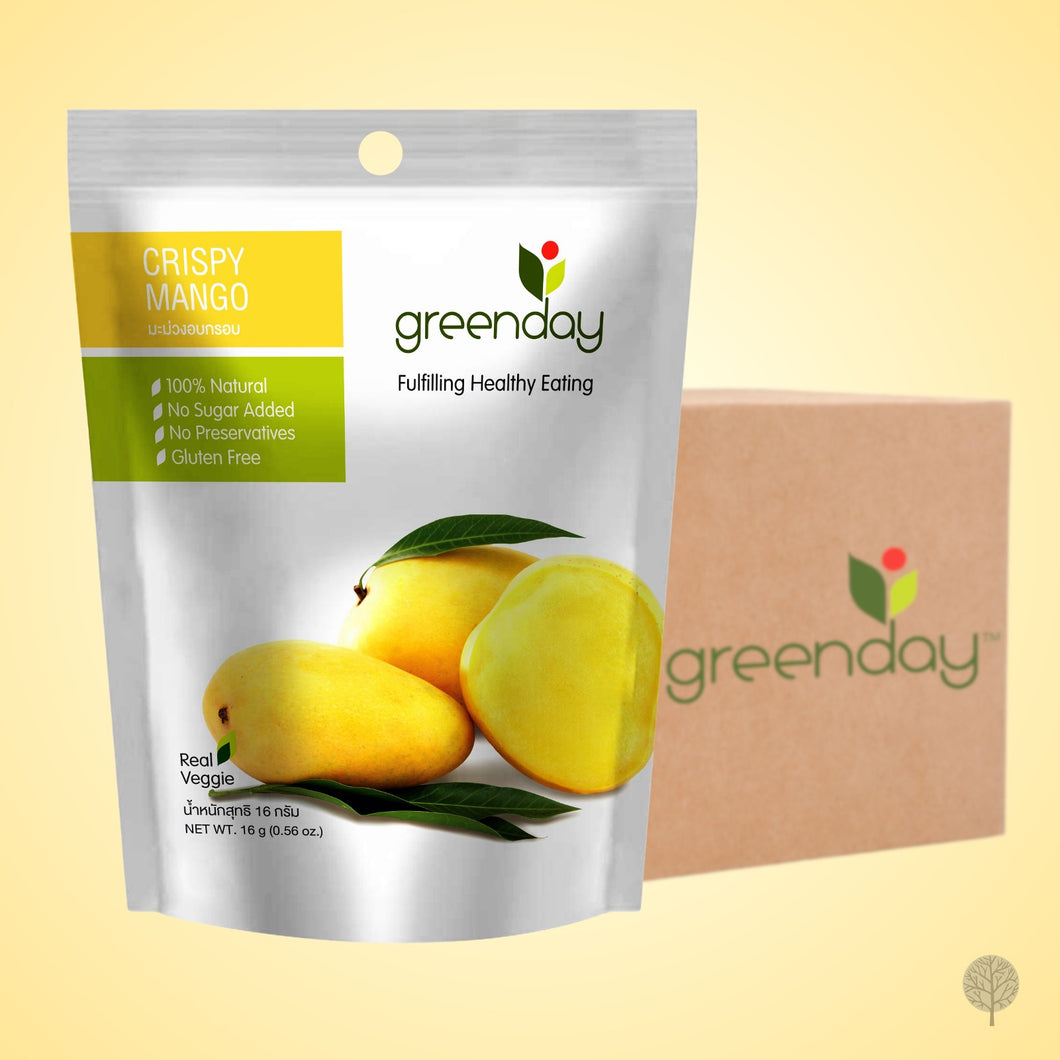 Greenday Fruit Chips - Thai Honey Mango - 16g x 36 pkts Carton