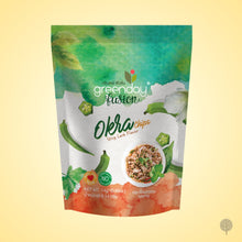 Load image into Gallery viewer, Greenday Veg Chips - Okra - Spicy Larb Flavour - 14g x 36 pkts Carton