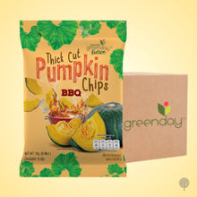 Load image into Gallery viewer, Greenday Veg Chips - Pumpkin - BBQ Flavour - 15g x 36 pkts Carton