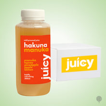 Load image into Gallery viewer, Juicy Cold Pressed Juice - Hakuna Manuka (Manuka Honey / Lemon) - 300ml x 12 btls Carton *CHILLED*