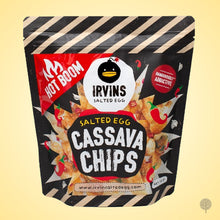 Load image into Gallery viewer, Irvins Salted Egg Hot Boom Cassava Chips - 95g x 24 pkts Carton