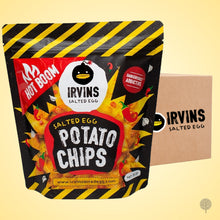 Load image into Gallery viewer, Irvins Salted Egg Hot Boom Potato Chips - 95g x 24 pkts Carton