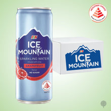 Load image into Gallery viewer, Ice Mountain Sparkling Water Grapefruit - 325ml x 24 cans Carton
