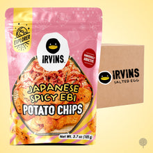 Load image into Gallery viewer, Irvins Salted Egg Japanese Spicy Ebi Potato Chips - 95g x 24 pkts Carton