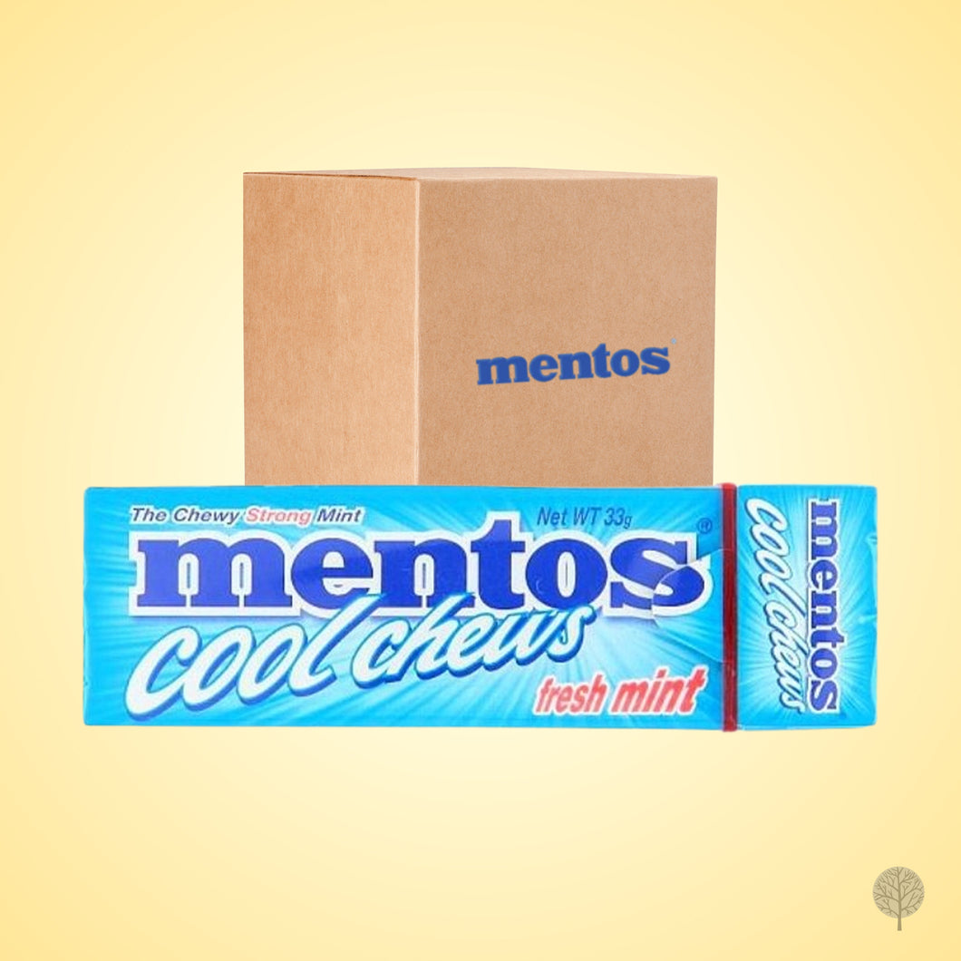 Mentos Cool Chews - Fresh Mint - 33g x 12 pkts Box