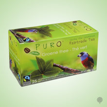 Load image into Gallery viewer, Puro Fairtrade Tea - Green Tea - 25 Teabags x 6 boxes Carton