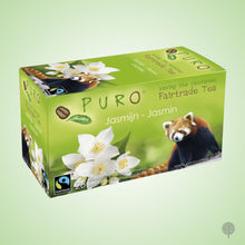 Load image into Gallery viewer, Puro Fairtrade Tea - Jasmine Green Tea - 25 Teabags x 6 boxes Carton