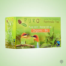 Load image into Gallery viewer, Puro Fairtrade Tea - Bio Organic Mint - 25 Teabags x 6 boxes Carton