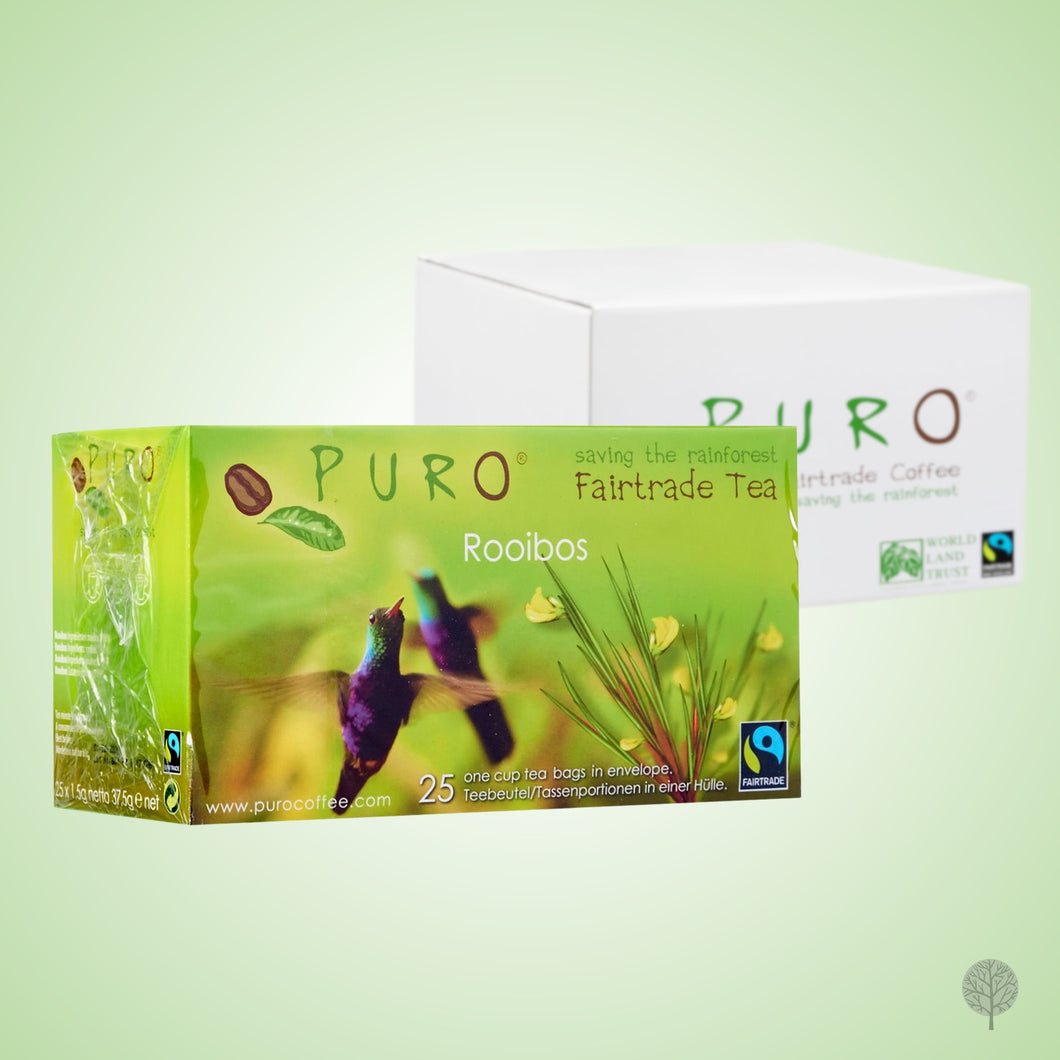 Puro Fairtrade Tea - Rooibos - 25 Teabags x 6 boxes Carton