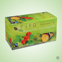 Load image into Gallery viewer, Puro Fairtrade Tea - Rosehip - 25 Teabags x 6 boxes Carton