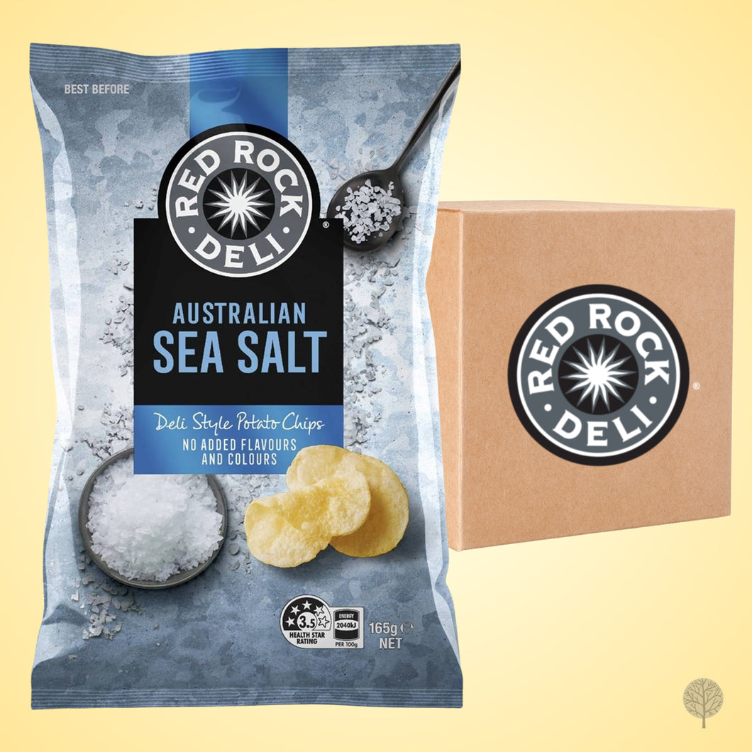 Red Rock Deli Sea Salt - 165g X 12 pkt carton