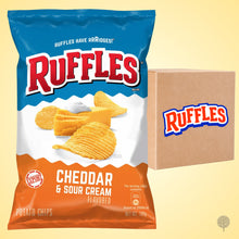 Load image into Gallery viewer, Ruffles Cheddar & Sour Cream - 180g X 15 pkt carton