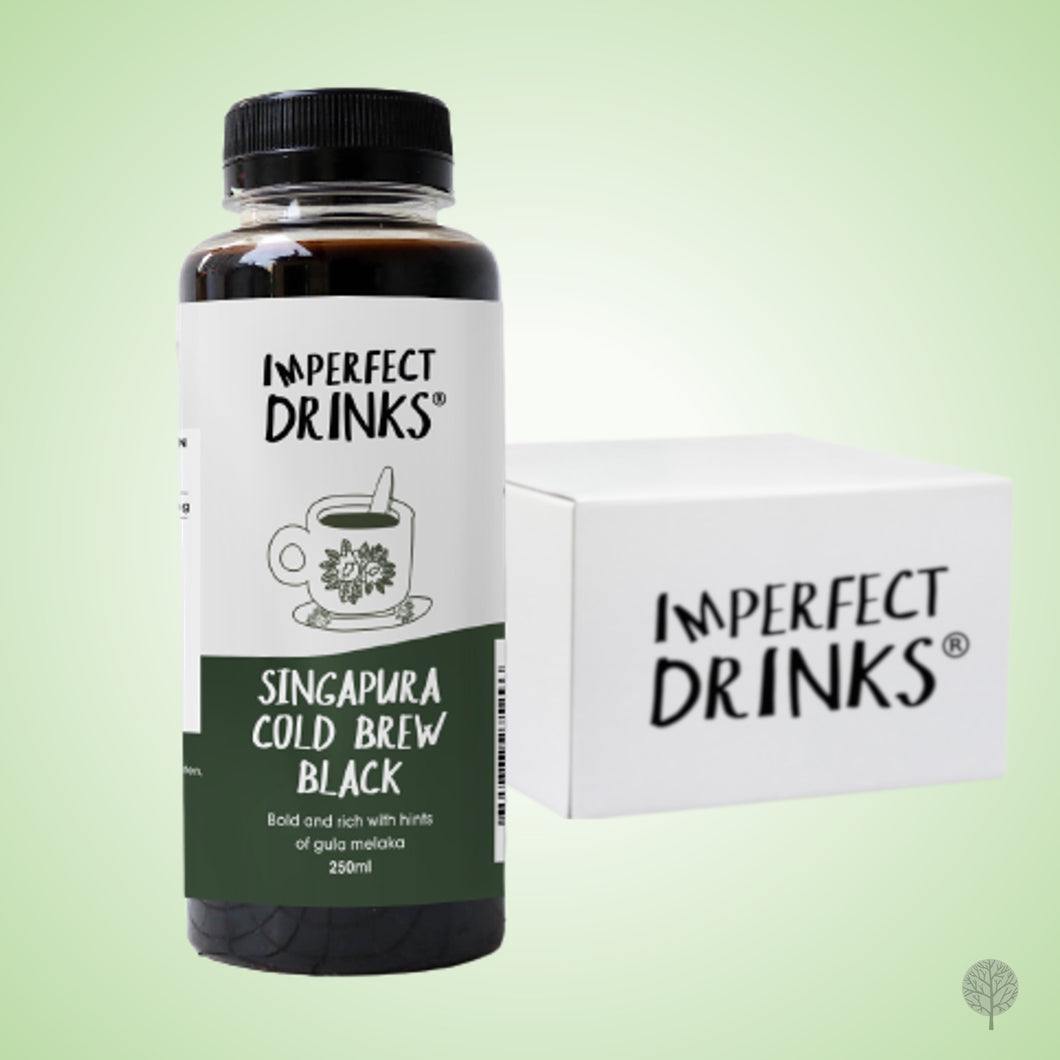Imperfect Drinks Cold Brew Coffee - Singapura Black - 250ml x 12 btls Carton *CHILLED*
