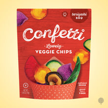 Load image into Gallery viewer, Confetti Veg Chips - Teriyaki BBQ - 70g x 12 pkts Carton