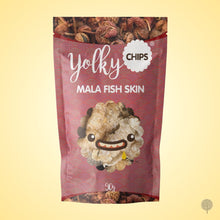 Load image into Gallery viewer, Yolky Fish Skins - Mala Flavour - 80g x 20 pkts Carton