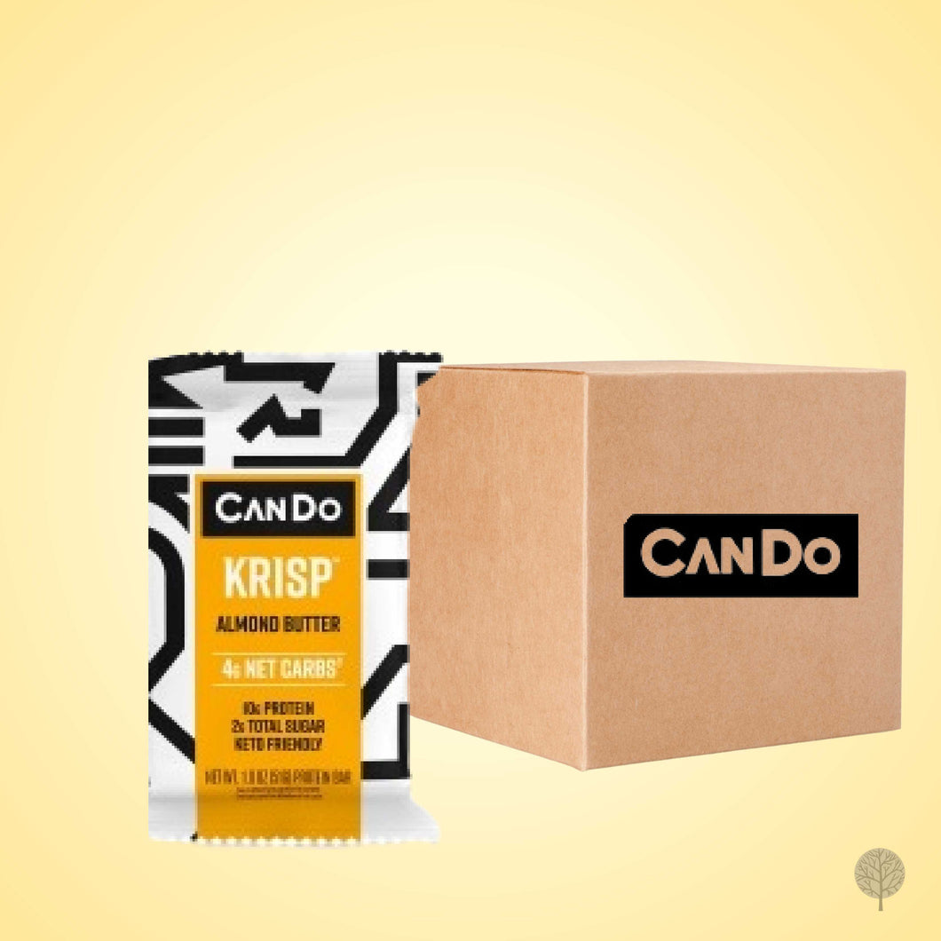 CANDO - CHOCOLATES - KETO KRISP - ALMOND BUTTER - 51G X 12 BOX