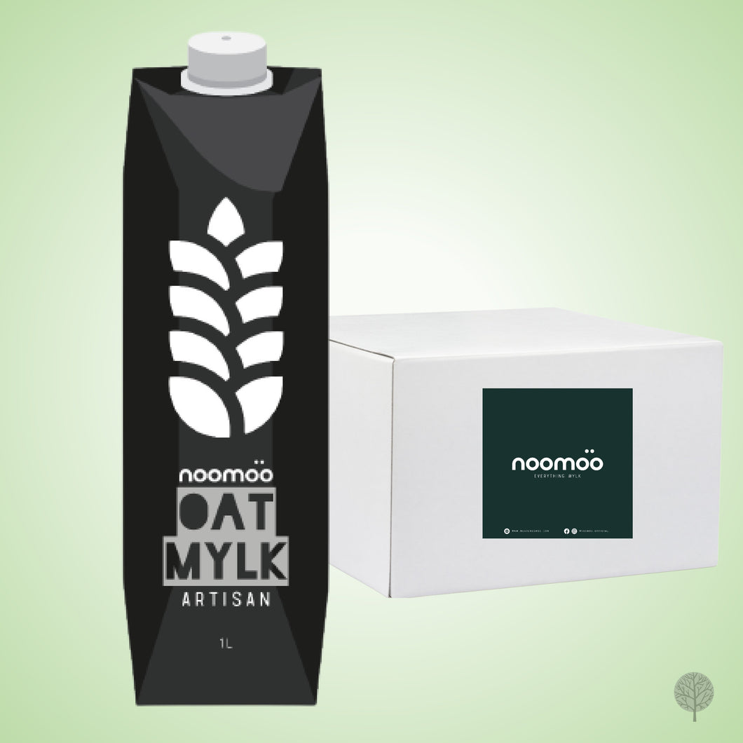 NOOMOO - NON-DAIRY MILK - OAT MILK - OAT MYLK ARTISAN (Plant-Based Dairy Alternative from Singapore) - 1L X 12 PKT