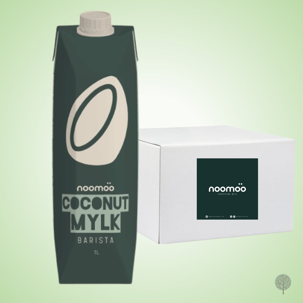 NOOMOO - NON-DAIRY MILK - OAT MILK - COCONUT MYLK BARISTA (Plant-Based Dairy Alternative from Singapore) - 1L X 12 PKT