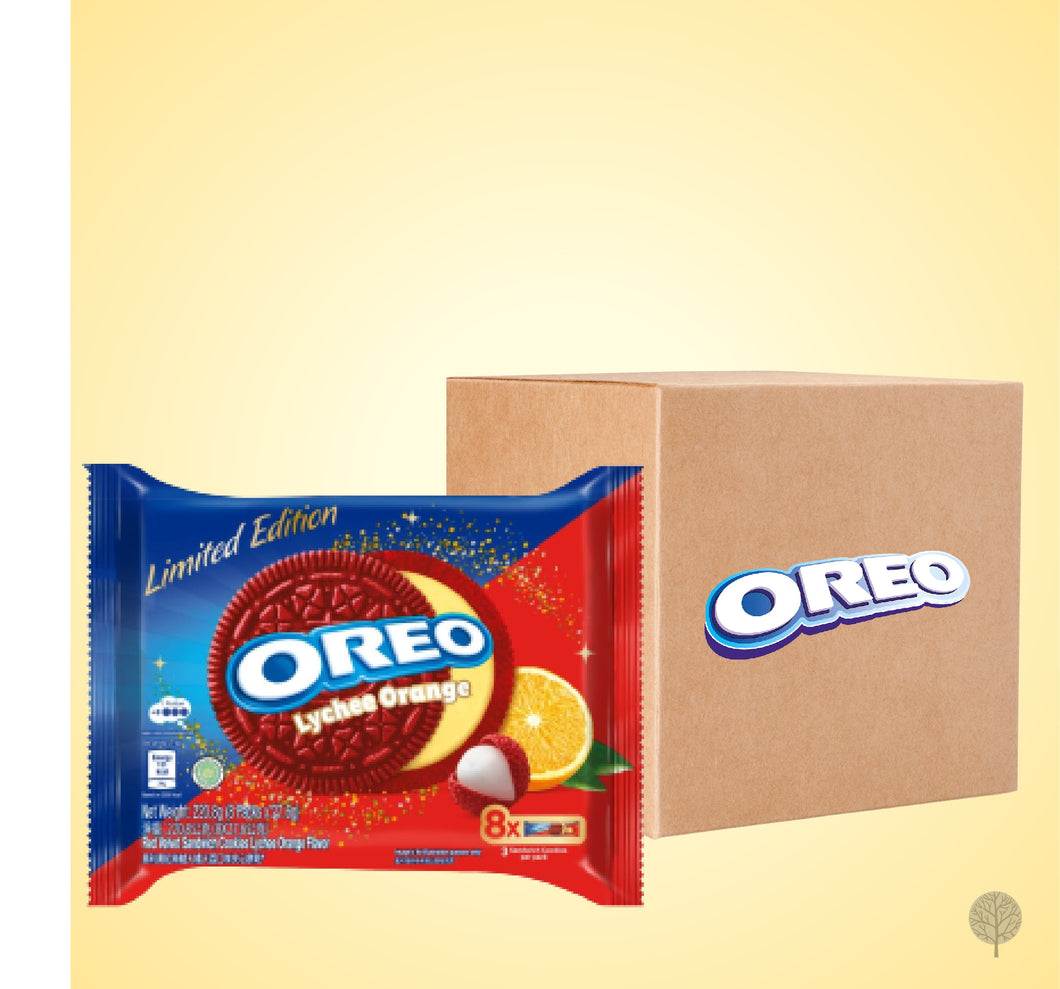 OREO BISCUITS COOKIES RED VELVET LYCHEE ORANGE 220 8G X 12 PKT oreo-biscuits-cookies-red-velvet-lychee-orange-220-8g-x-12-pkt