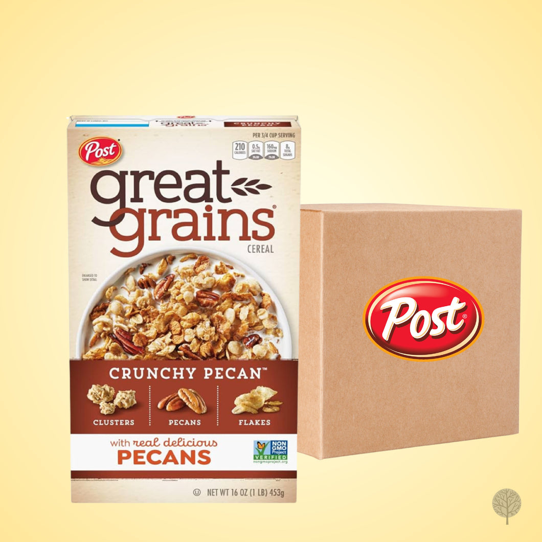 POST FOOD - CEREAL - GRAIN - GREAT GRAINS CRUNCHY PECAN - 453G X 12 BOX
