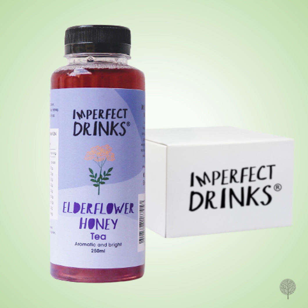 Imperfect Drinks Cold Brew Tea - Elderflower Honey - 250ml x 12 btls Carton *CHILLED*