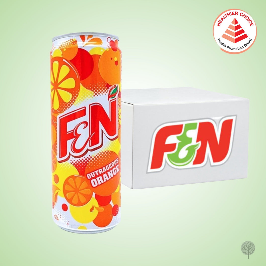 F&N Outrageous Orange - Low Sugar - 325ml x 24 cans Carton