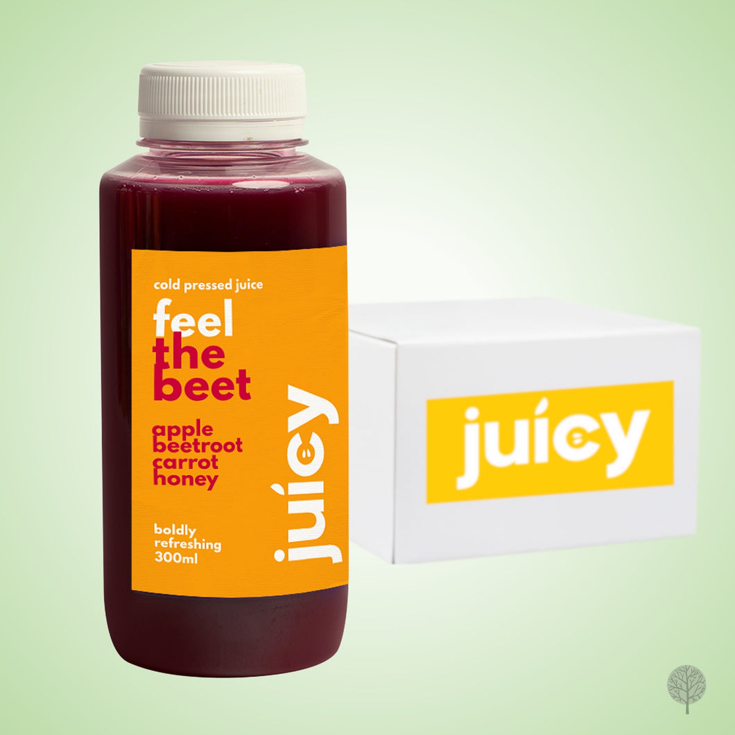 Juicy Cold Pressed Juice - Feel The Beet (Beetroot / Apple / Carrot) - 300ml x 12 btls Carton *CHILLED*