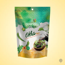 Load image into Gallery viewer, Greenday Veg Chips - Okra - Japanese Sesame Soy Flavour - 14g x 36 pkts Carton
