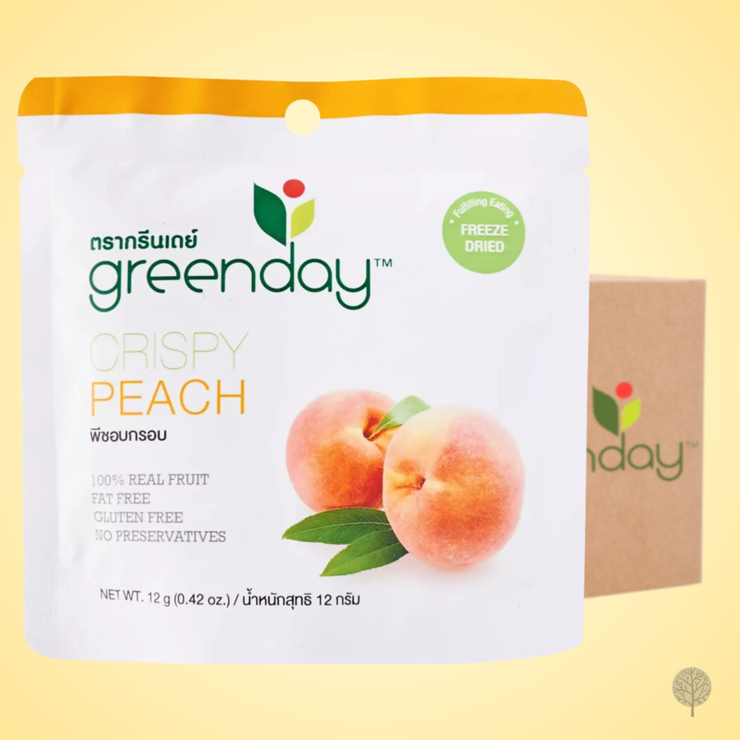 Greenday Fruit Chips - Peach - 12g x 36 pkts Carton