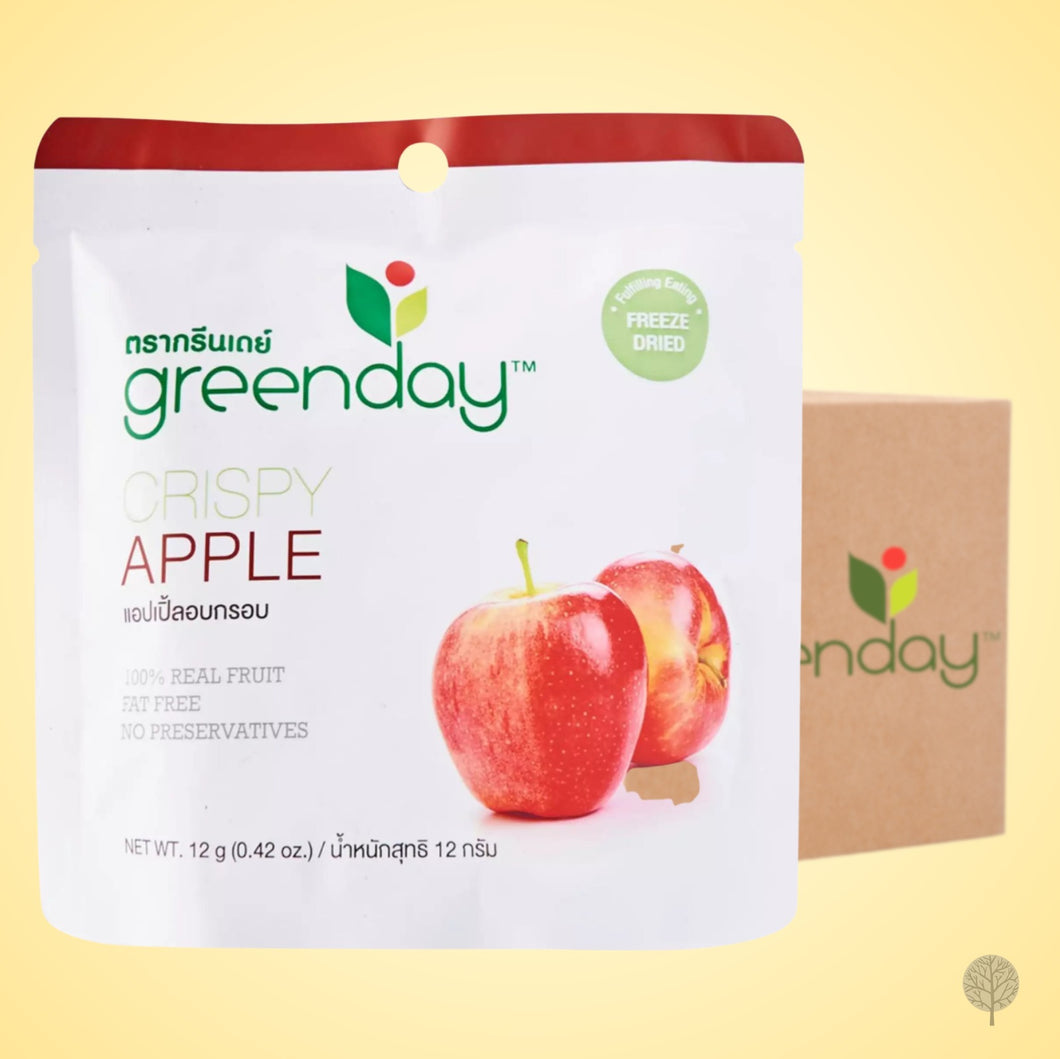 Greenday Fruit Chips - Apple - 12g x 36 pkts Carton