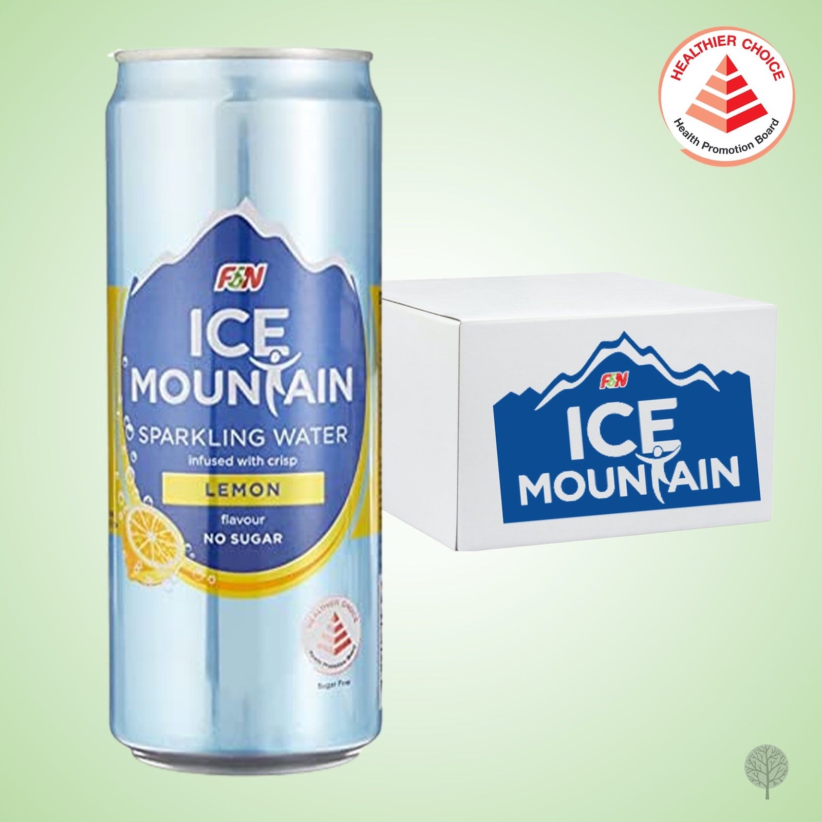Ice Mountain Sparkling Water Lemon 325ml x 24 cans Carton