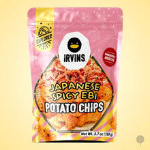 Load image into Gallery viewer, Irvins Salted Egg Japanese Spicy Ebi Potato Chips - 105g x 24 pkts Carton

