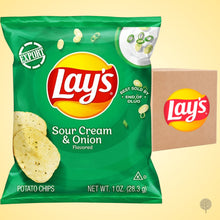 Load image into Gallery viewer, Lay&#39;s Sour Cream &amp; Onion - 28.3g X 50 pkt carton
