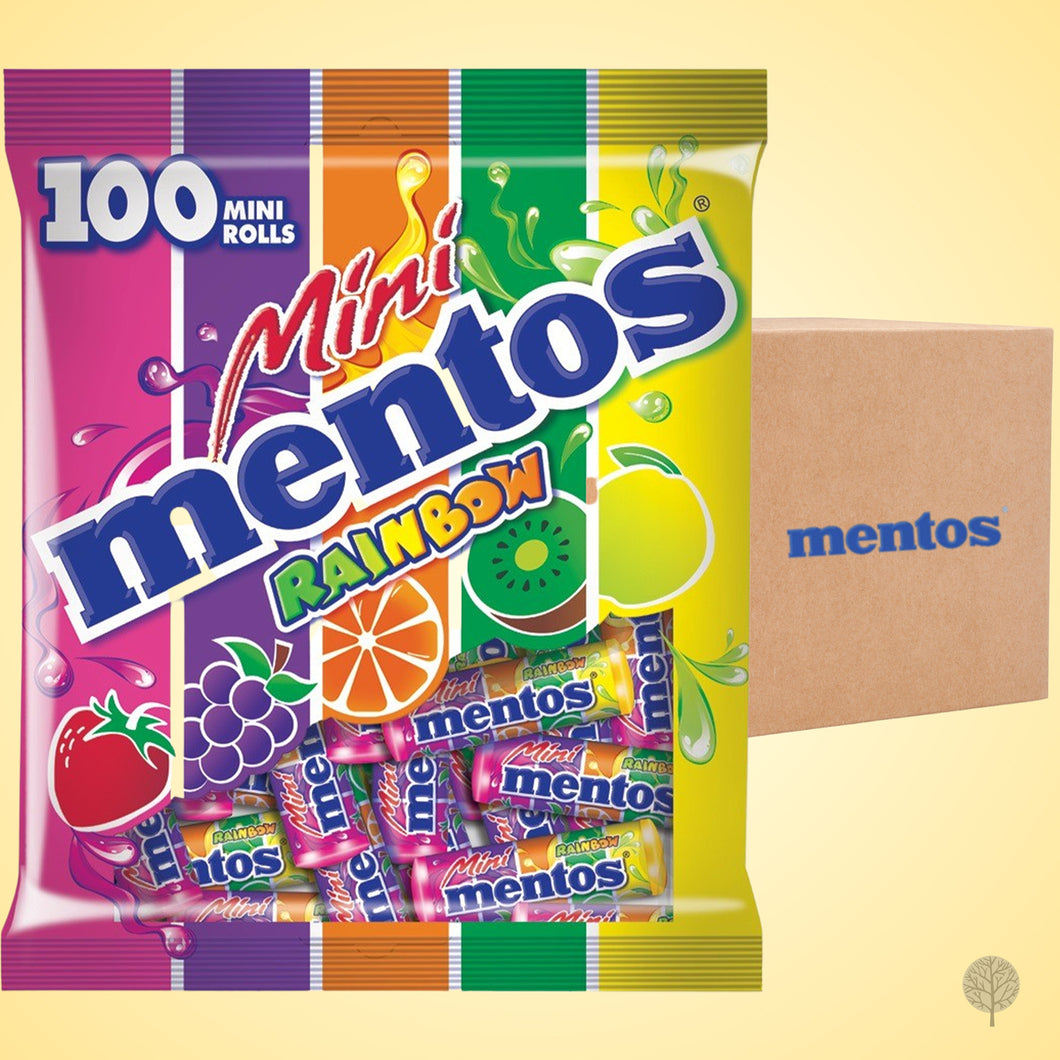 Mentos Mini Rainbow - 10g X 100 X 6 pkt carton