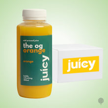 Load image into Gallery viewer, Juicy Cold Pressed Juice - OG Orange Juice - 300ml x 12 btls Carton *CHILLED*

