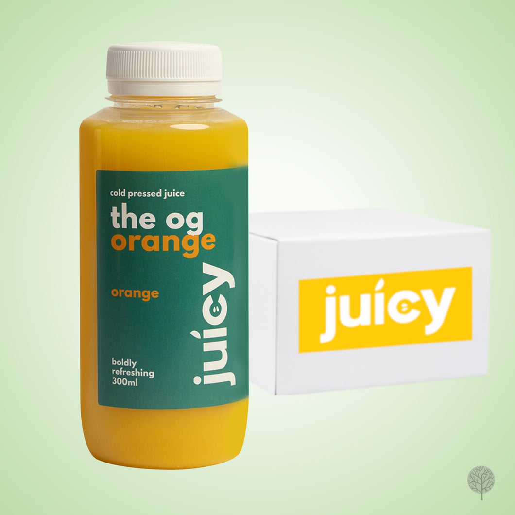 Juicy Cold Pressed Juice - OG Orange Juice - 300ml x 12 btls Carton *CHILLED*