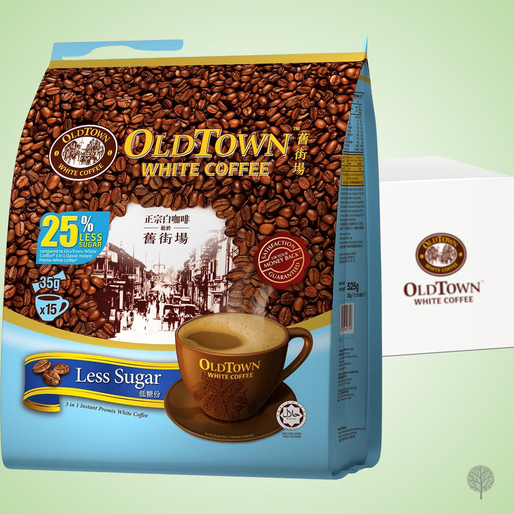 Oldtown White Coffee 3-In-1 Less Sugar - 35g X 15 X 20 pkt carton