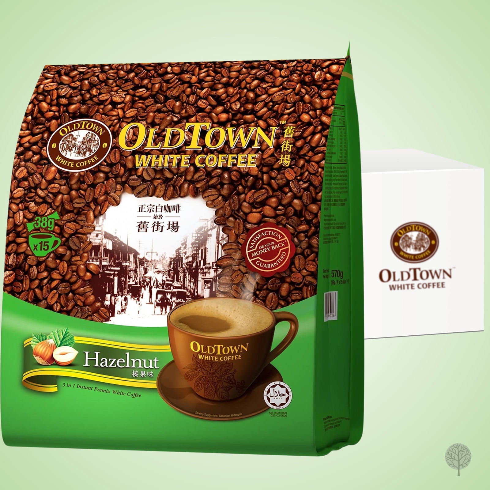 Oldtown White Coffee 3-In-1 Hazelnut - 38g X 15 X 20 pkt carton ...