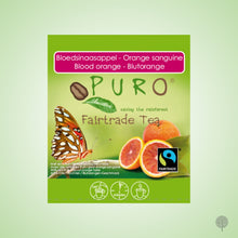 Load image into Gallery viewer, Puro Fairtrade Tea - Blood Orange - 25 Teabags x 6 boxes Carton
