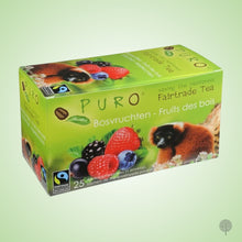 Load image into Gallery viewer, Puro Fairtrade Tea - Forest Fruit - 25 Teabags x 6 boxes Carton
