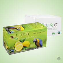 Load image into Gallery viewer, Puro Fairtrade Tea - Lemon - 25 Teabags x 6 boxes Carton
