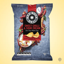 Load image into Gallery viewer, Red Rock Deli Sweet Chili &amp; Sour Cream - 165g X 12 pkt carton
